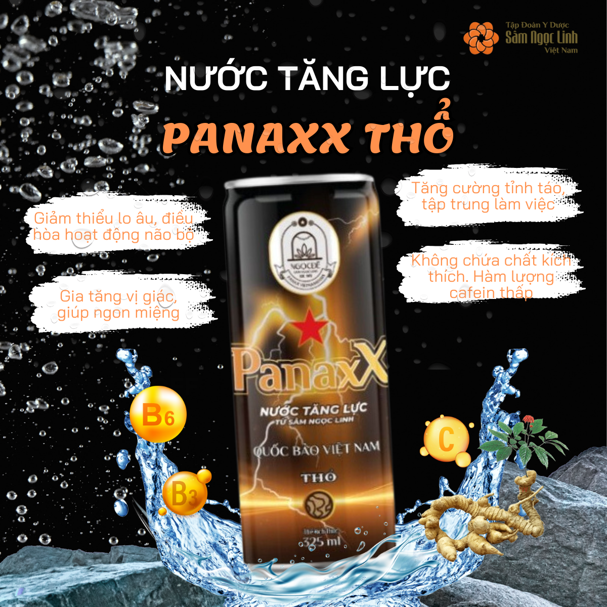 Nước tăng lực PanaxX Thổ